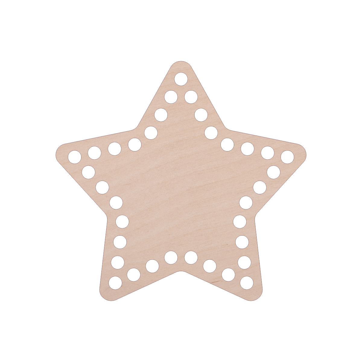 Häkelboden "Stern" Birkenholz 2 Größen - Bastelbedarf -> Häkeln und Stricken -> Häkelboden von mahina