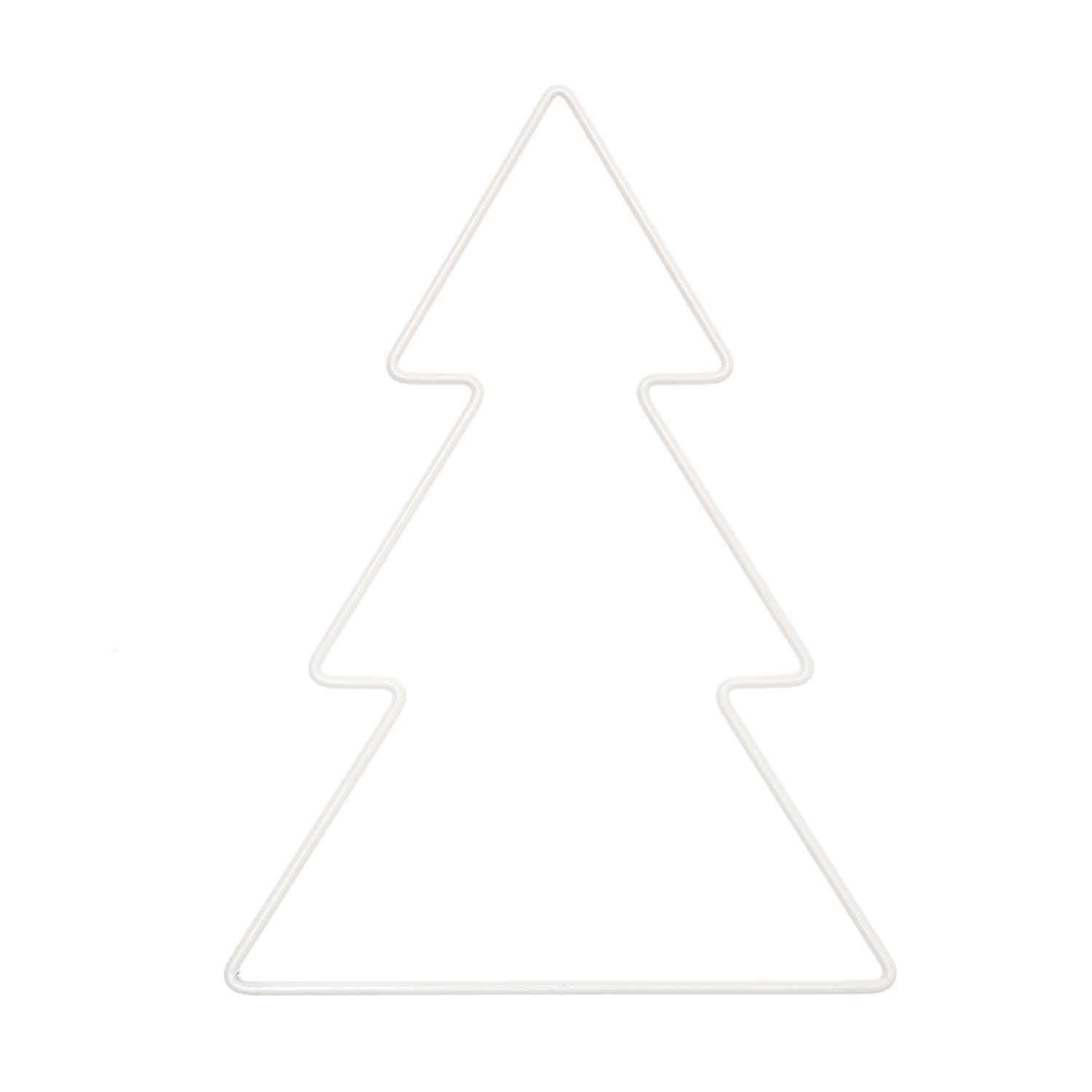 Metallring "Tannenbaum" weiß 3 Größen - mahina