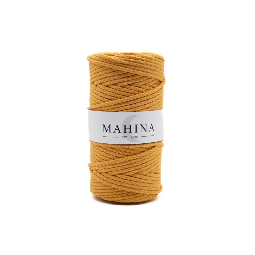 MAHINA Garn 4mm geflochten Mango 100m - mahina