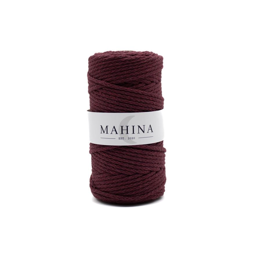 MAHINA Garn 4mm geflochten Blackberry 100m - mahina