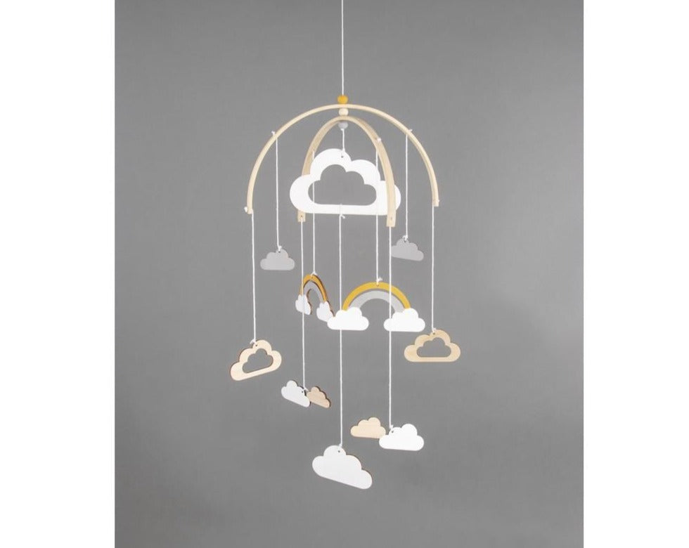 Rayher Anhänger für Mobile Wolke aus Holz, FSC Mix Credit - mahina