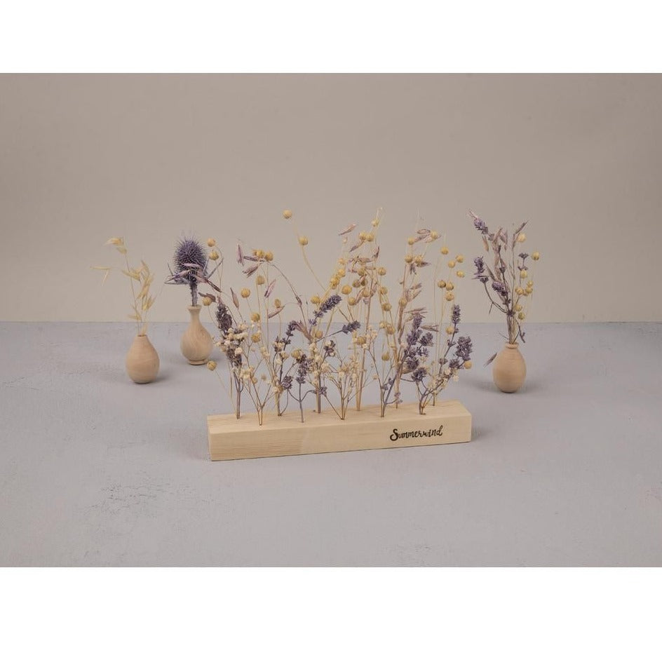 DIY Trockenblumen Strauß in flieder, 28cm - mahina