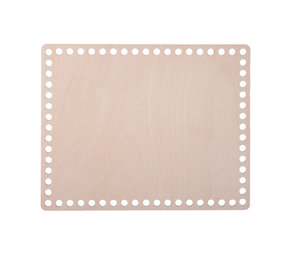 Häkelboden "Rechteck kurz" Birkenholz verschiedene Größen - mahina