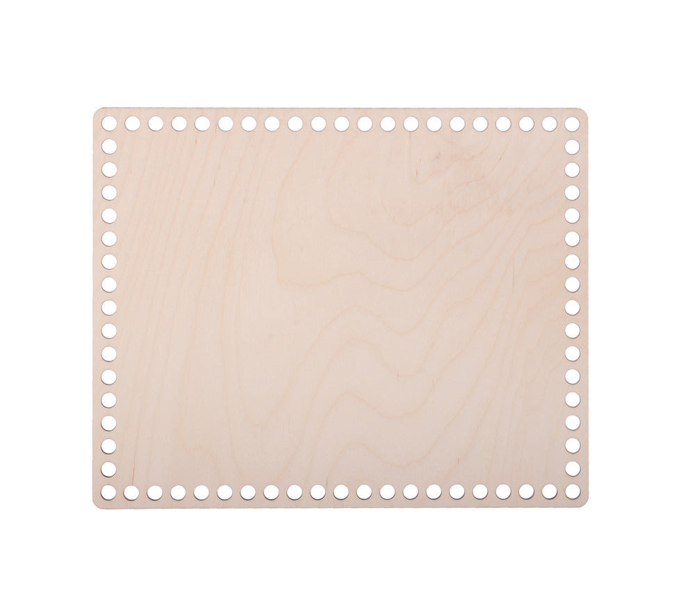 Häkelboden "Rechteck kurz" Birkenholz verschiedene Größen - mahina