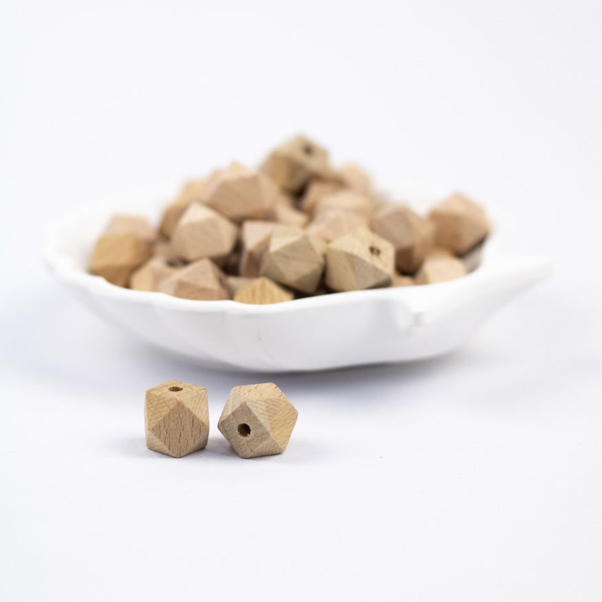 Holzperle "Hexagon" 12mm - mahina