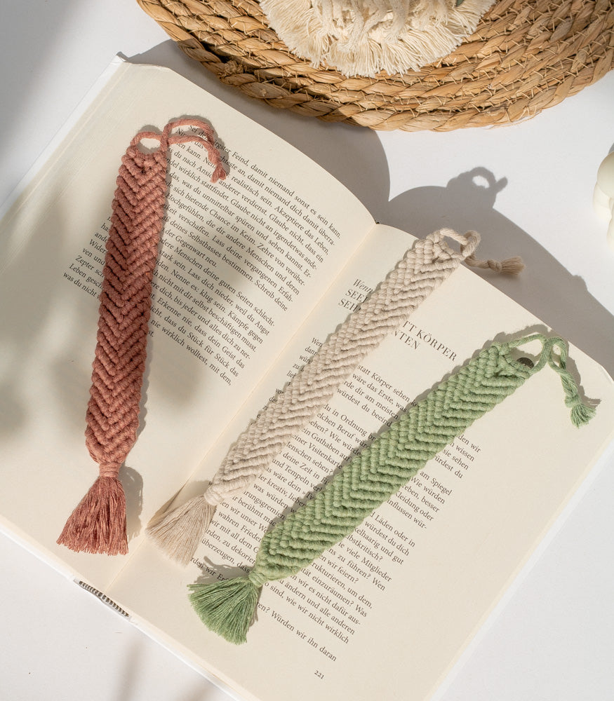 Handgemachtes Makramee Lesezeichen - mahina