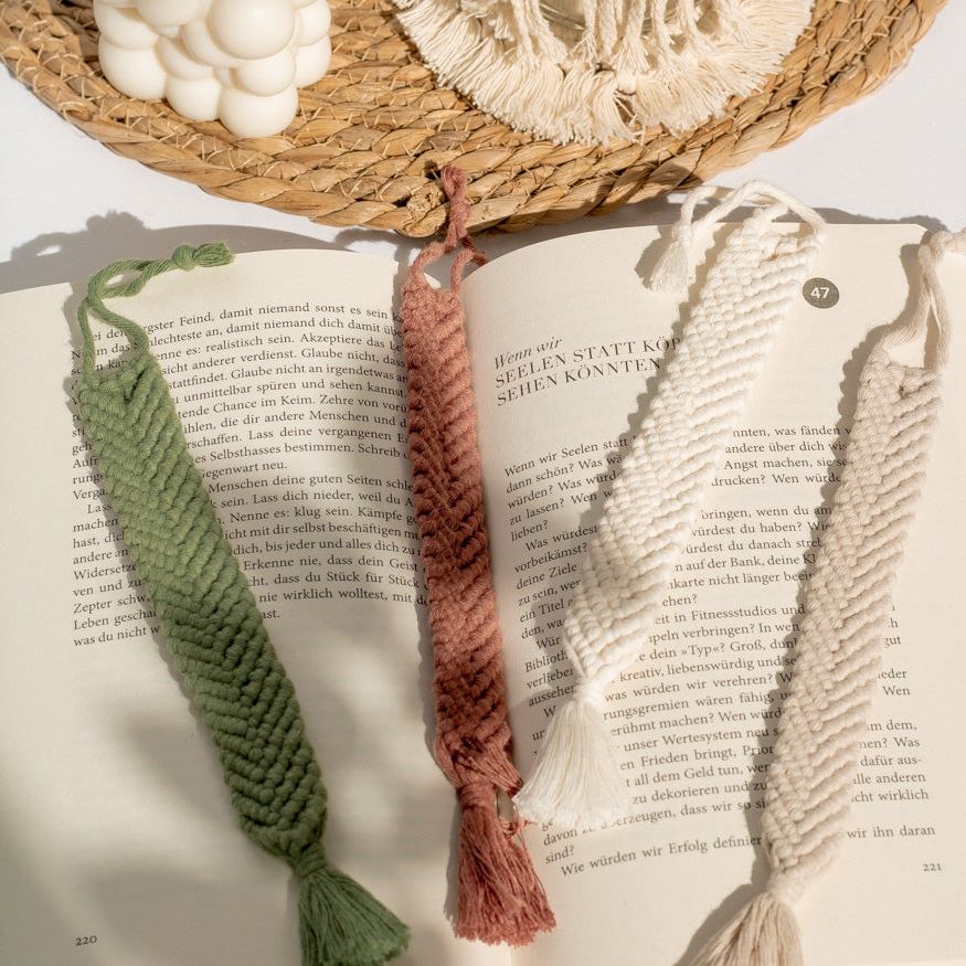 Handgemachtes Makramee Lesezeichen - mahina