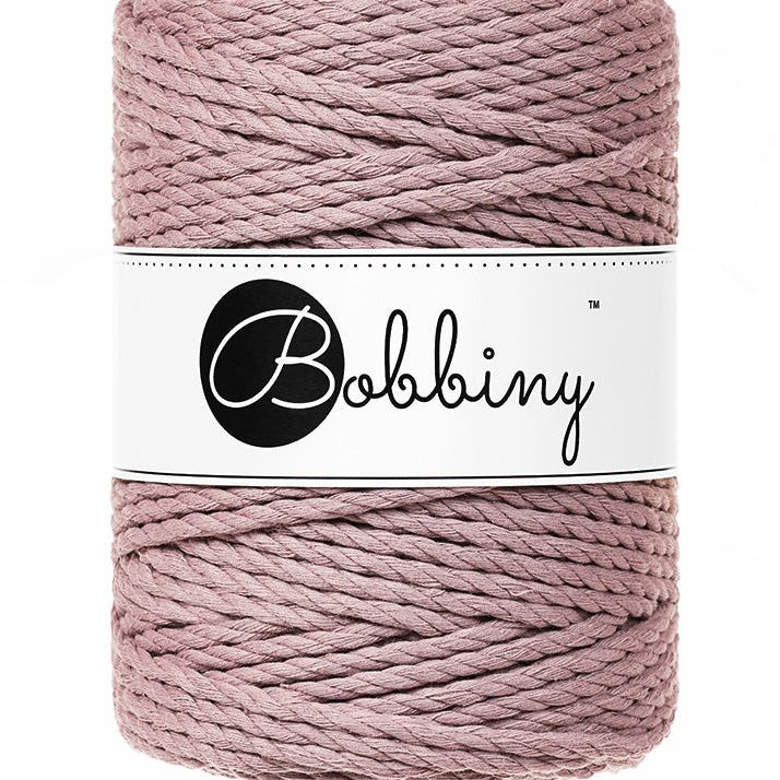 Bobbiny Makramee Garn 5mm 3ply Mauve 100m - mahina