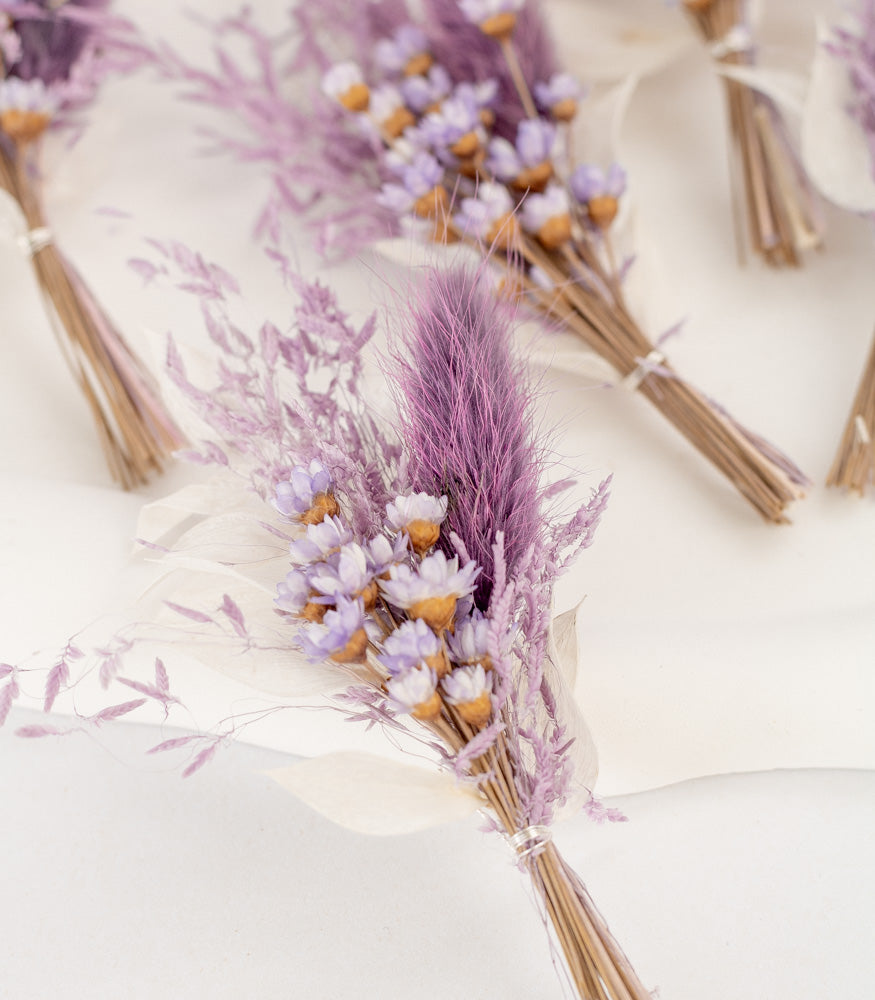 Mini Bouquet aus Trockenblumen "Wild Violet" - mahina