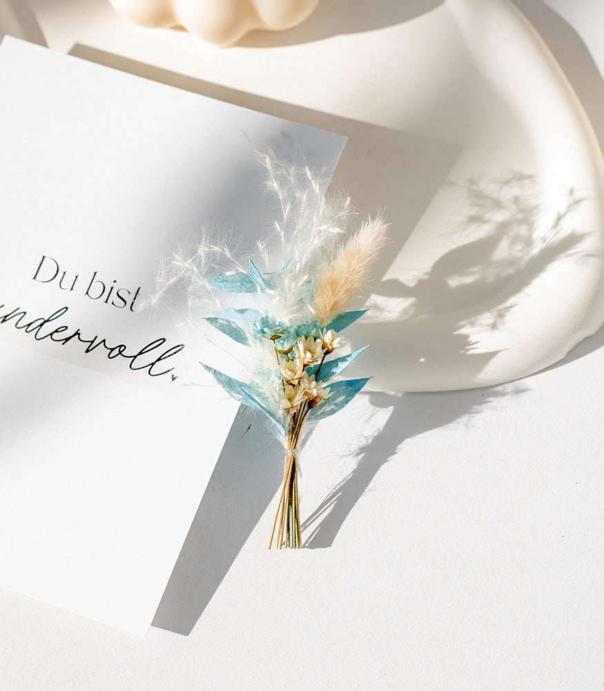 Mini Bouquet aus Trockenblumen, verschiedene Farben - mahina