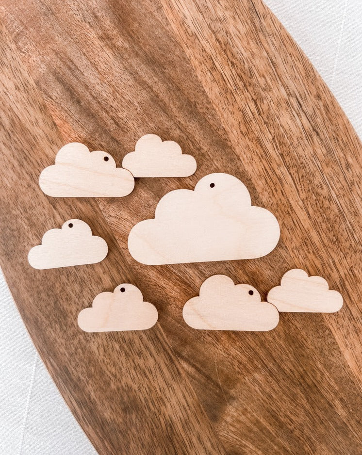 Rayher Anhänger für Mobile Wolke aus Holz, FSC Mix Credit - mahina