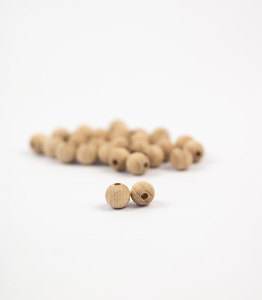 Runde Holzperle "Classic" aus Buchenholz 10mm - mahina