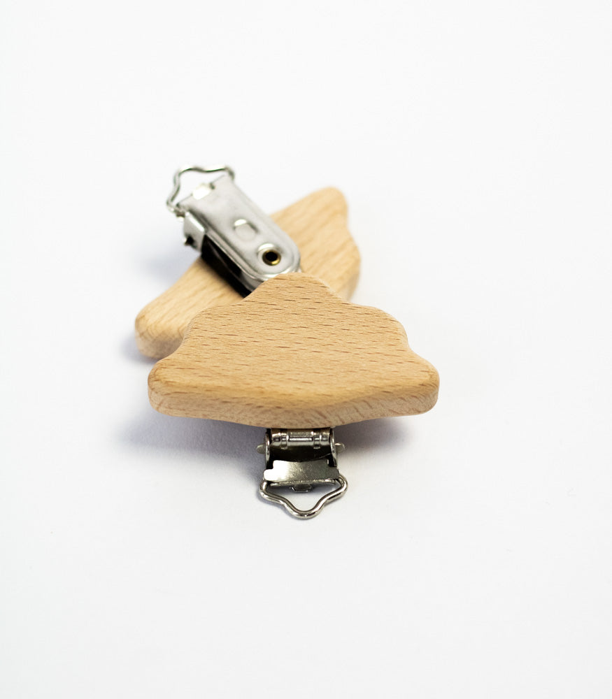 Schnullerclip "Wolke" aus Buchenholz - mahina