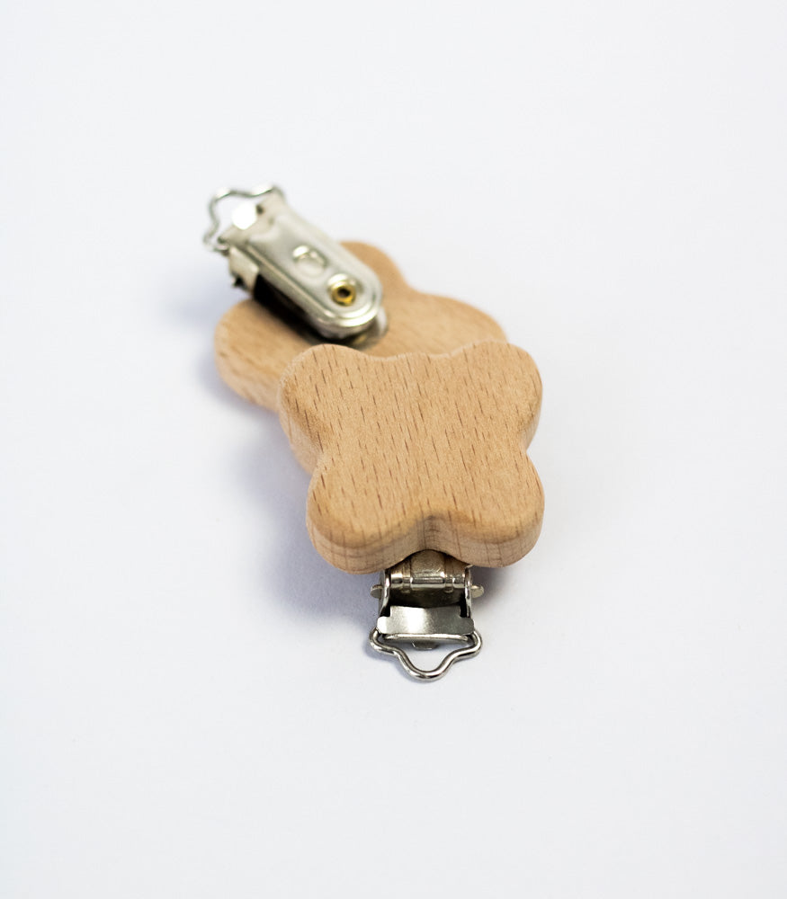 Schnullerclip "Schmetterling" aus Buchenholz - mahina