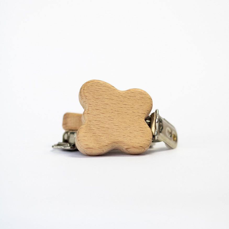 Schnullerclip "Schmetterling" aus Buchenholz - mahina
