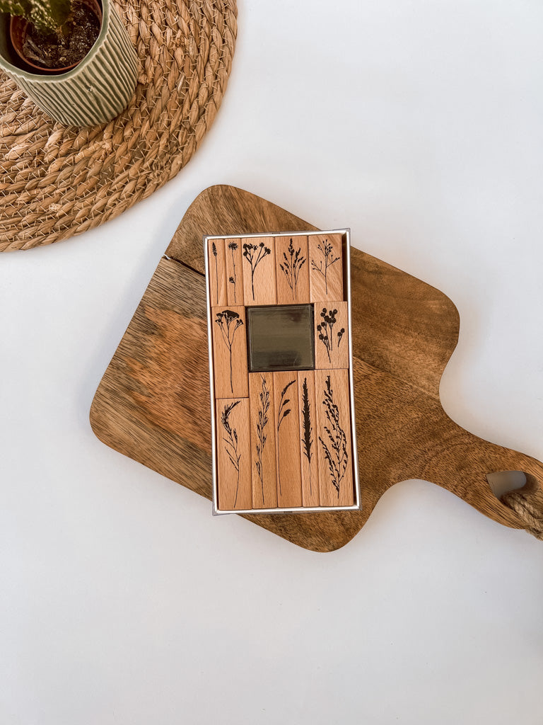 Paper Poetry Stempelset "Gräser" 12teilig - mahina