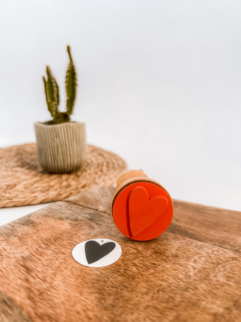 Rico Design Stempel "Längliches Herz" 3,5x3,5cm - mahina