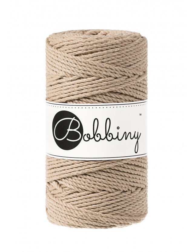 Bobbiny Makramee Garn 3mm 3ply 100m - Garne > Baumwollgarne > Bobbiny > 3ply > 3mm von mahina