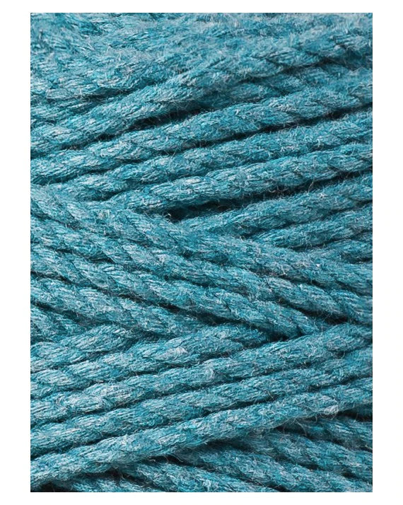 Bobbiny Makramee Garn 1,5mm 3ply Teal 100m - Garne > Baumwollgarne > Bobbiny > 3ply > 1,5mm von mahina