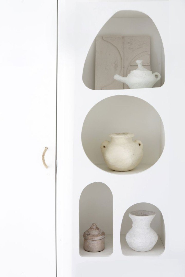 Handgemachte Vase "Jimeno" aus Pappmaché - mahina