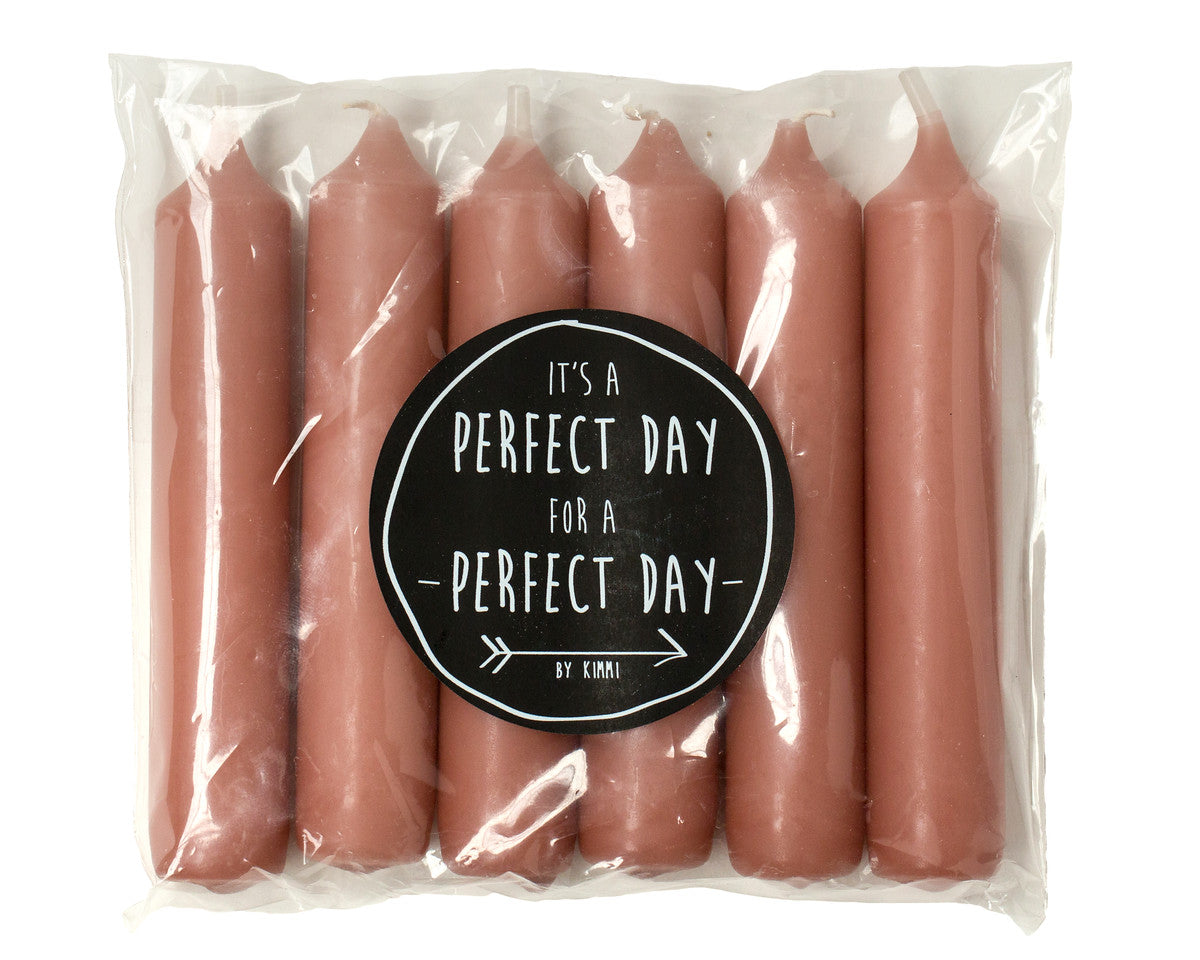 Kerze "Cadeau" 2,1x12cm 6 Stück 15 Farben - mahina