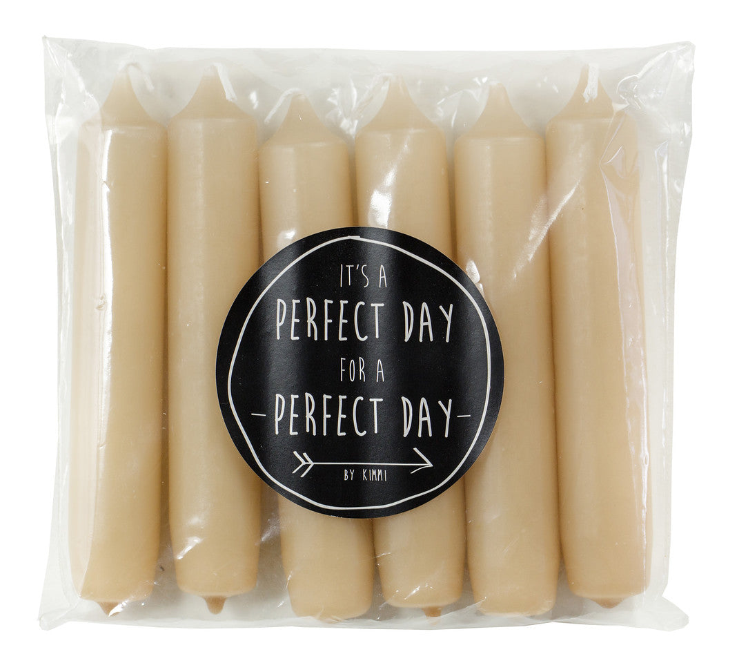 Kerze "Cadeau" 2,1x12cm 6 Stück 15 Farben - mahina