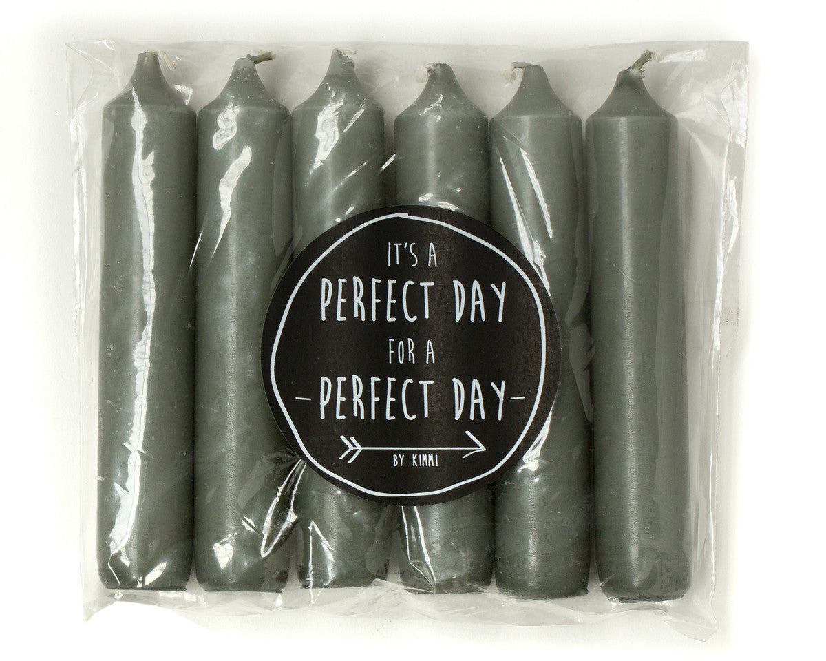 Kerze "Cadeau" 2,1x12cm 6 Stück 15 Farben - mahina