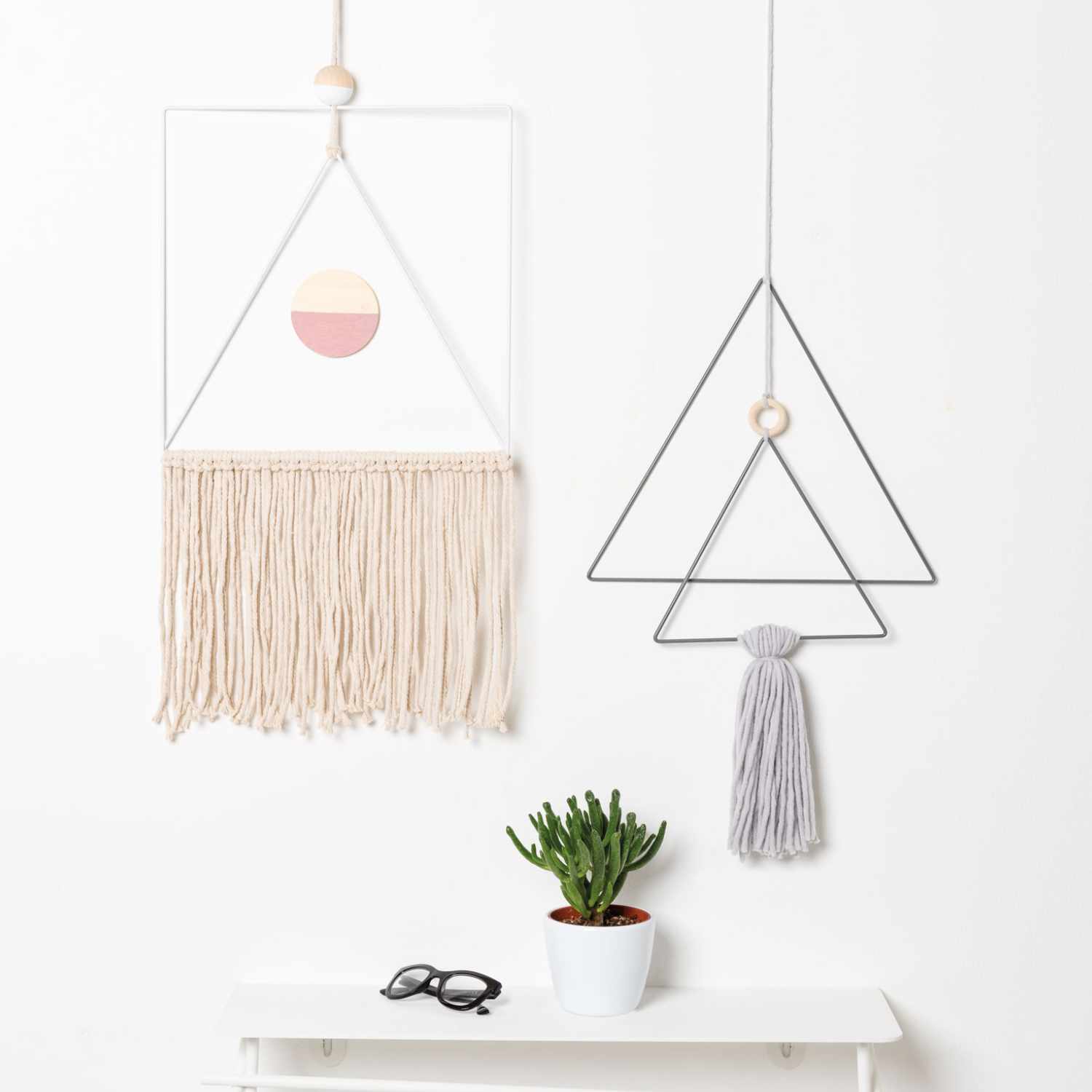 Metallring "Quadrat" in anthrazit, verschiedene Größen - mahina