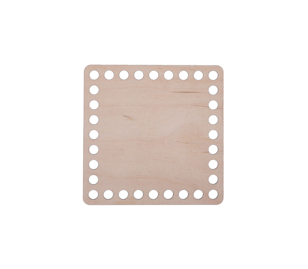 Häkelboden "Quadrat" Birkenholz 9 Größen - Bastelbedarf -> Häkeln und Stricken -> Häkelboden von mahina