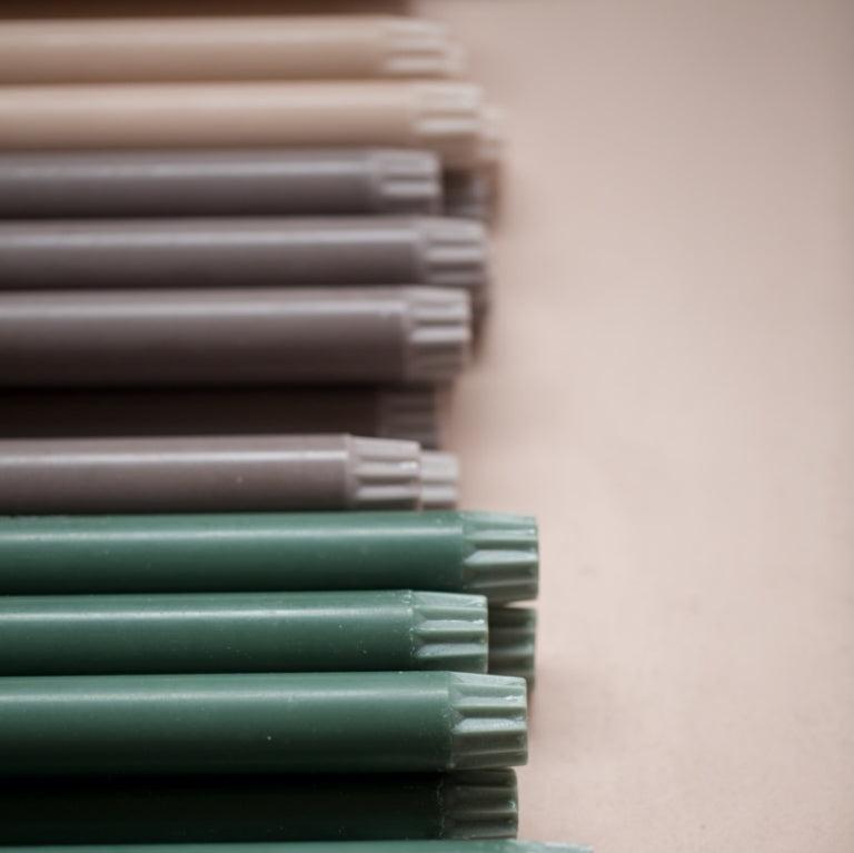 Kerze "Pastel" 2,2x19cm 14 Farben - mahina