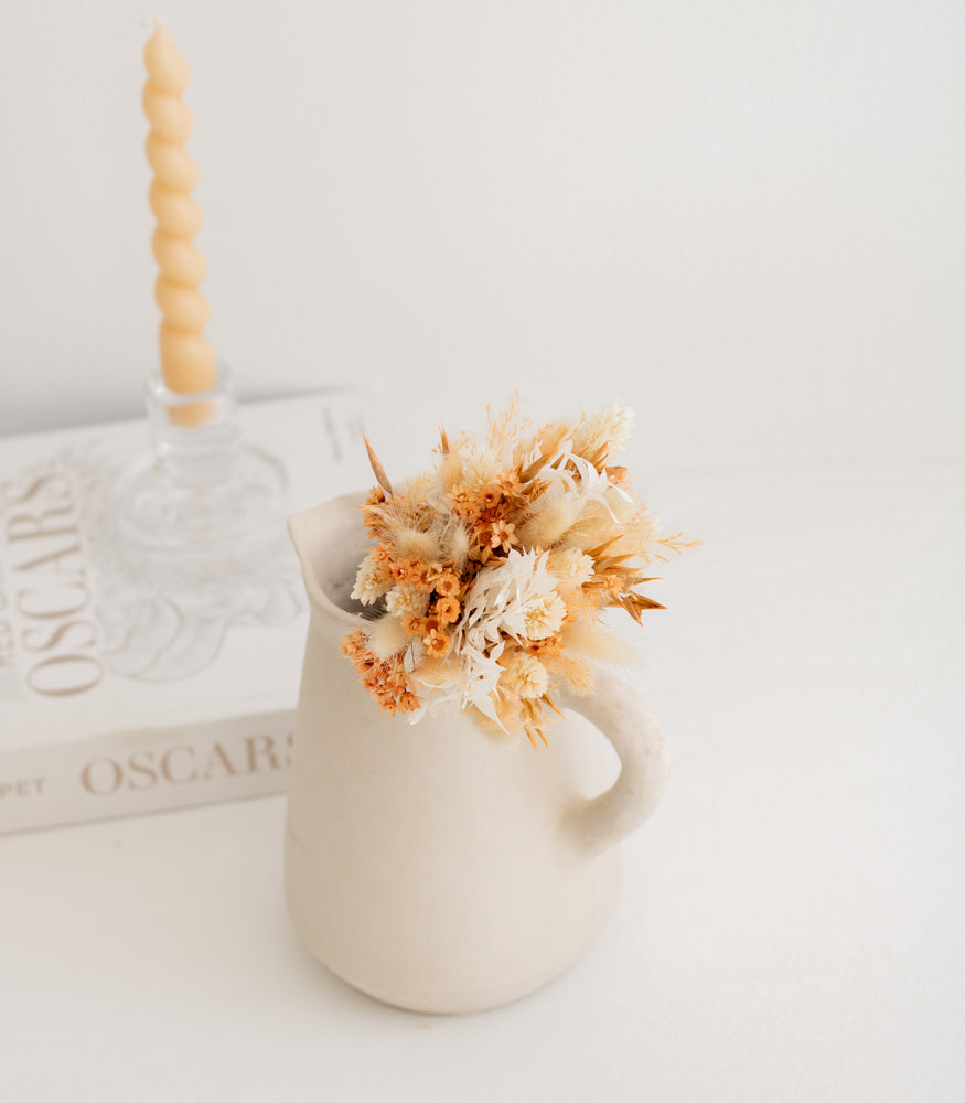 Kleiner Trockenblumenstrauß  "Peachy" - mahina
