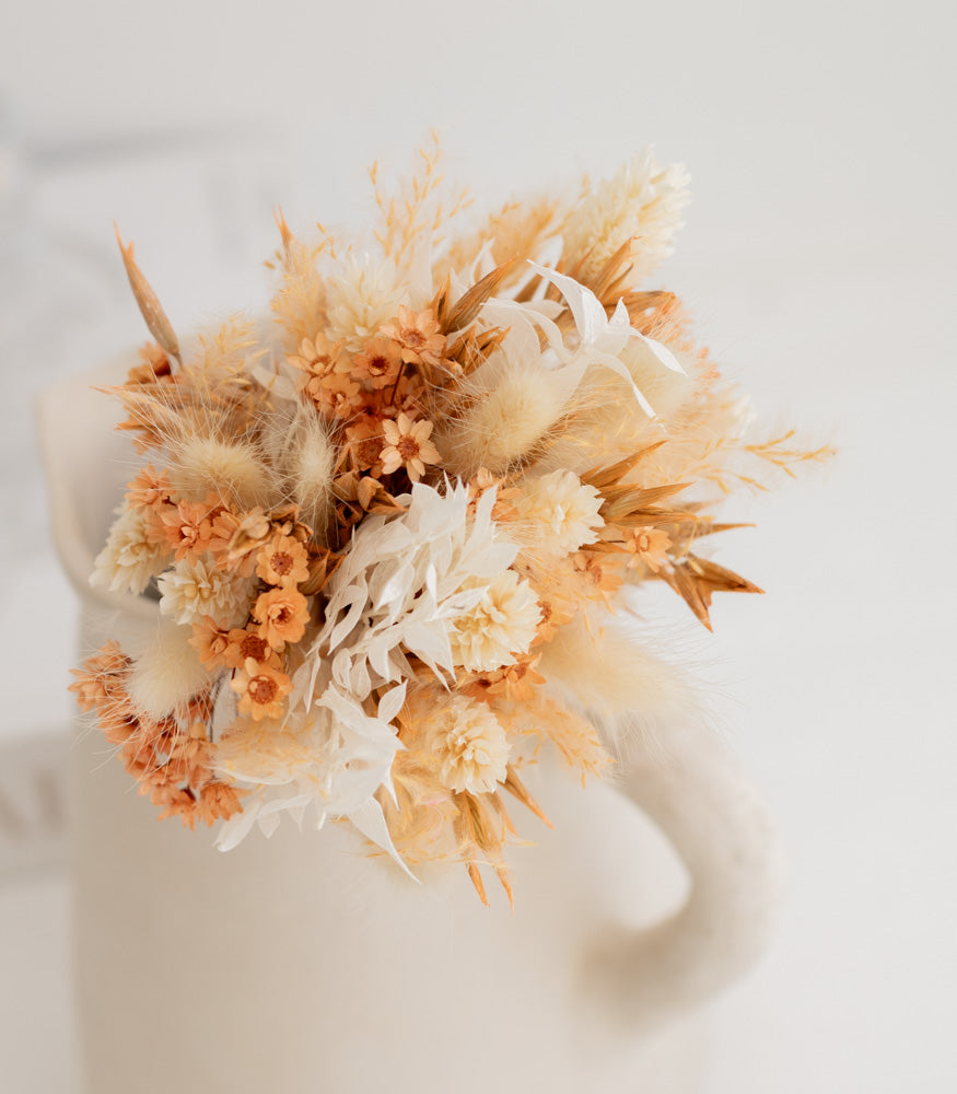 Kleiner Trockenblumenstrauß  "Peachy" - mahina