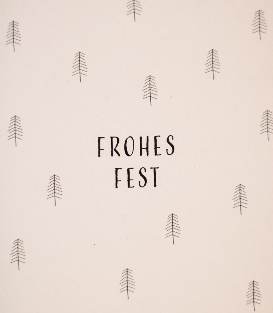 Weihnachtskarte "Frohes Fest" - MAHINA