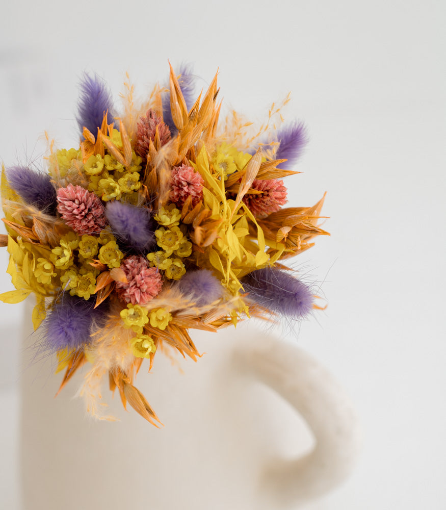 Kleiner Trockenblumenstrauß  "Colorful" - MAHINA