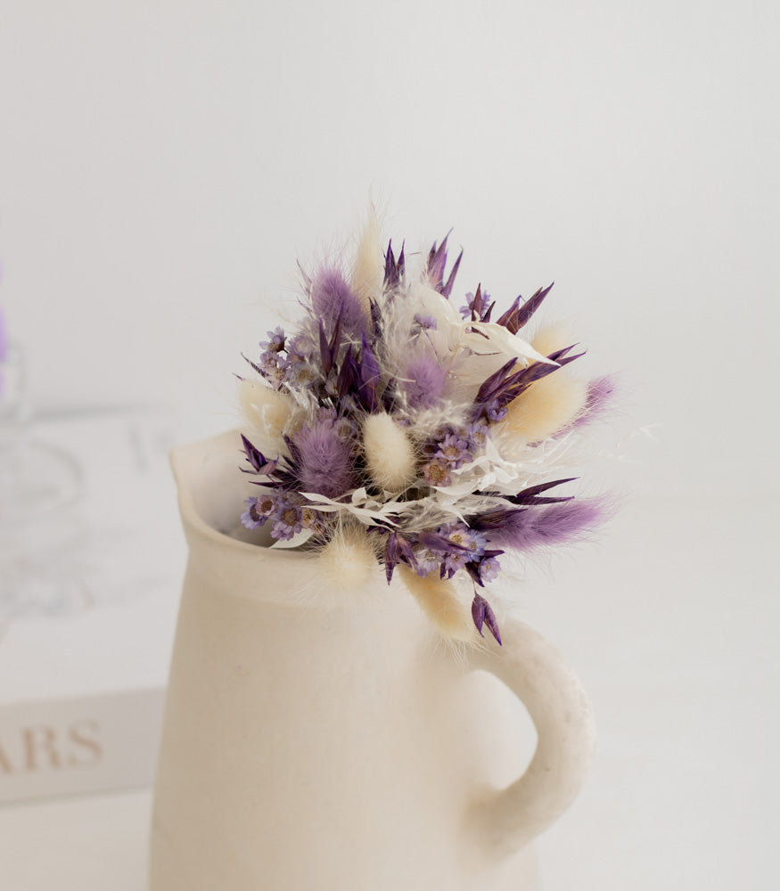 Kleiner Trockenblumenstrauß "Wild Violet" - mahina