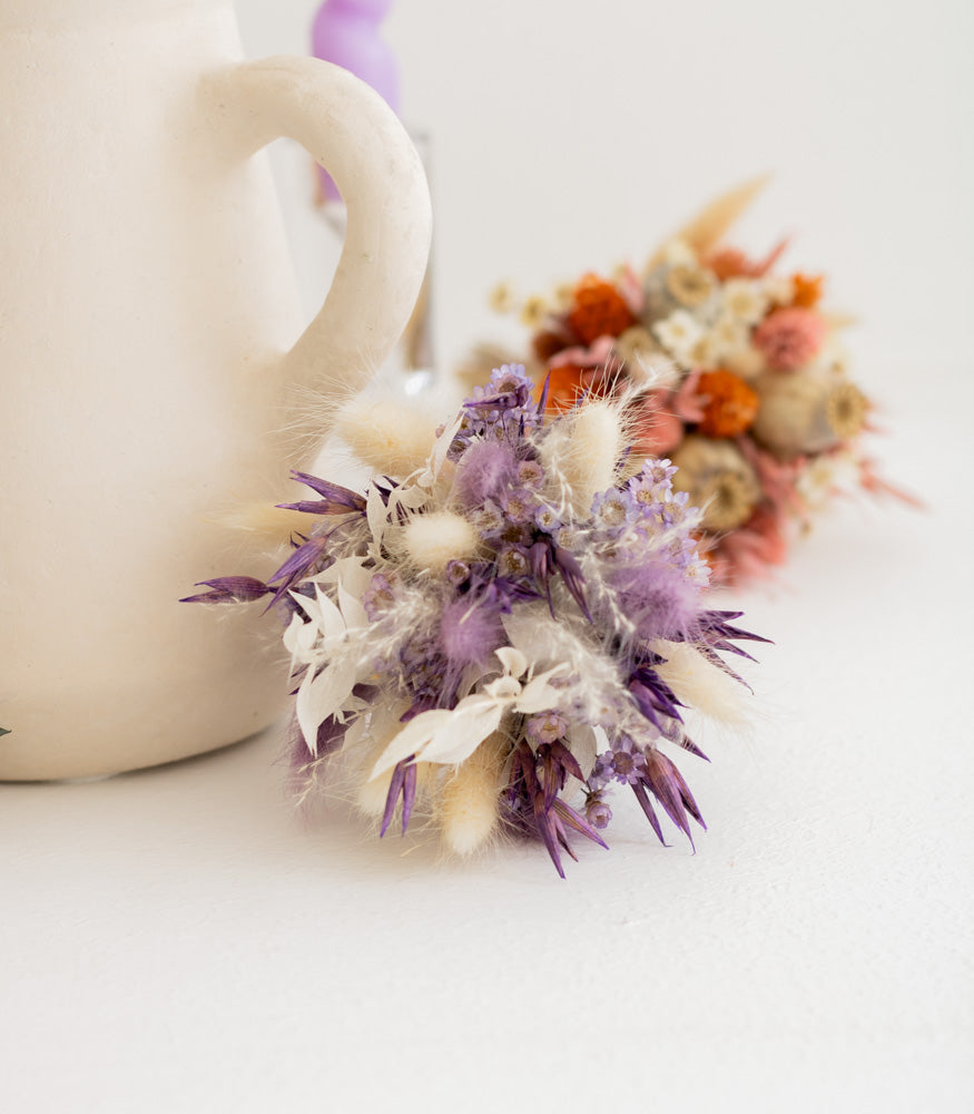 Kleiner Trockenblumenstrauß "Wild Violet" - MAHINA