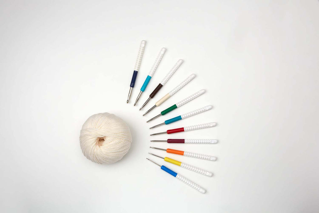 Addi Wollhäkelnadel "addiColour" mit Griff 15cm, 148-7 - mahina