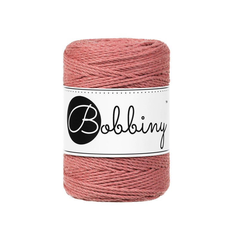 Bobbiny Makramee Garn 1,5mm 3ply Peony 100m - mahina
