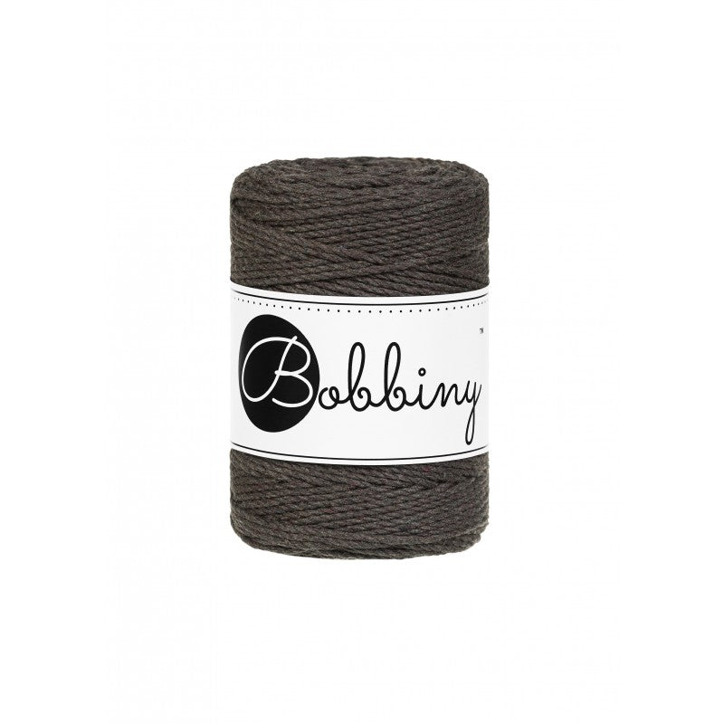 Bobbiny Makramee Garn 1,5mm 3ply Espresso 100m - MAHINA