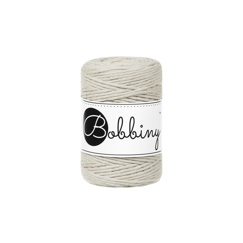 Bobbiny Makramee Garn 1,5mm gezwirnt Pale Olive 100m - mahina