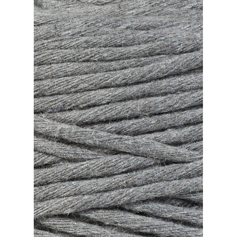 Bobbiny Makramee Garn 1,5mm gezwirnt Stone Grey 100m - mahina