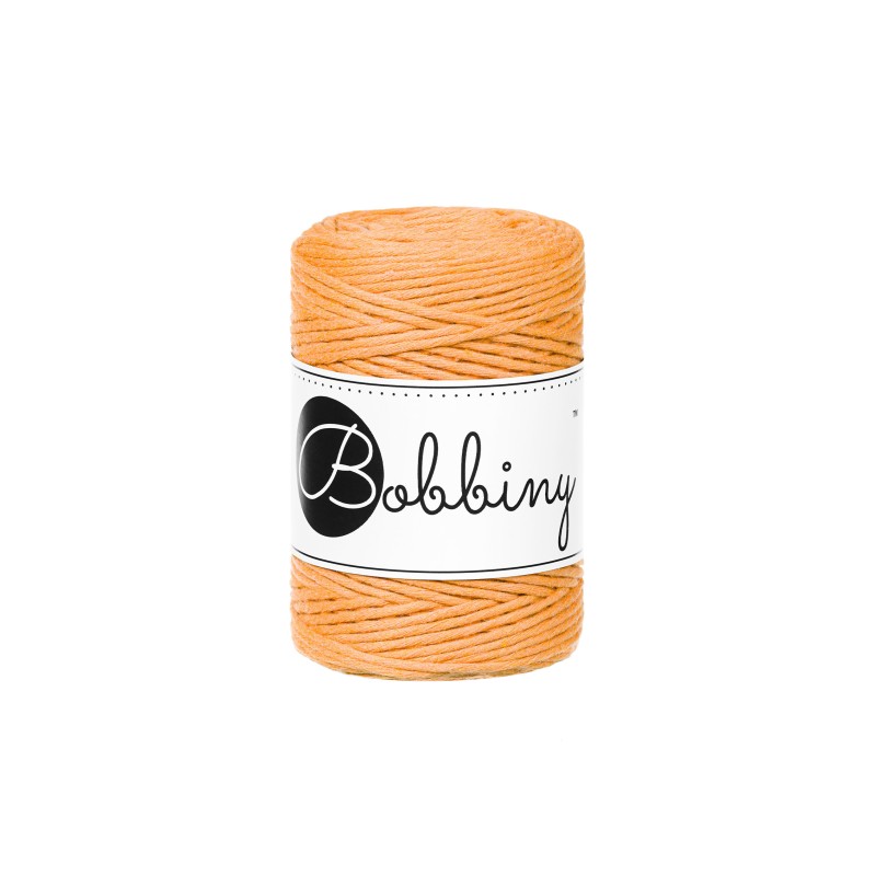 Bobbiny Makramee Garn 1,5mm gezwirnt Orange 100m - mahina