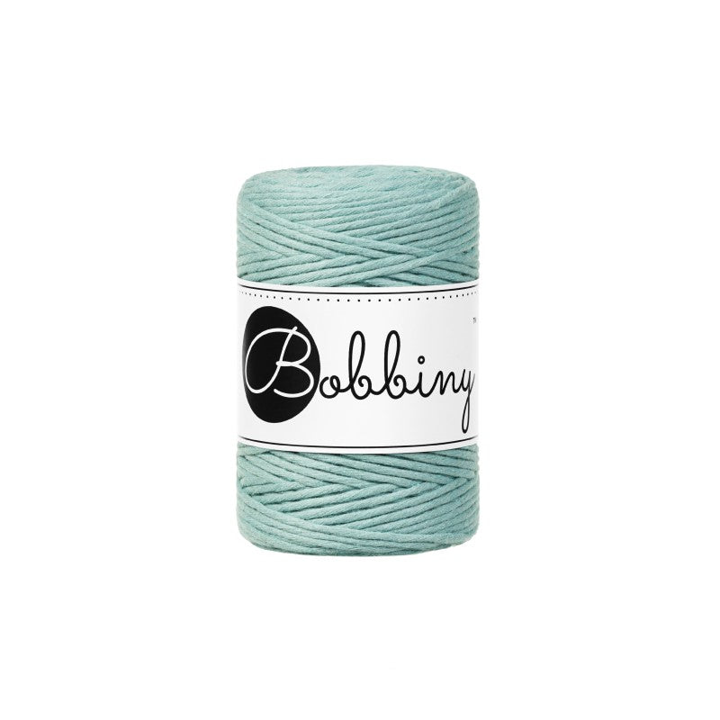 Bobbiny Makramee Garn 1,5mm gezwirnt Duck Egg Blue 100m - mahina