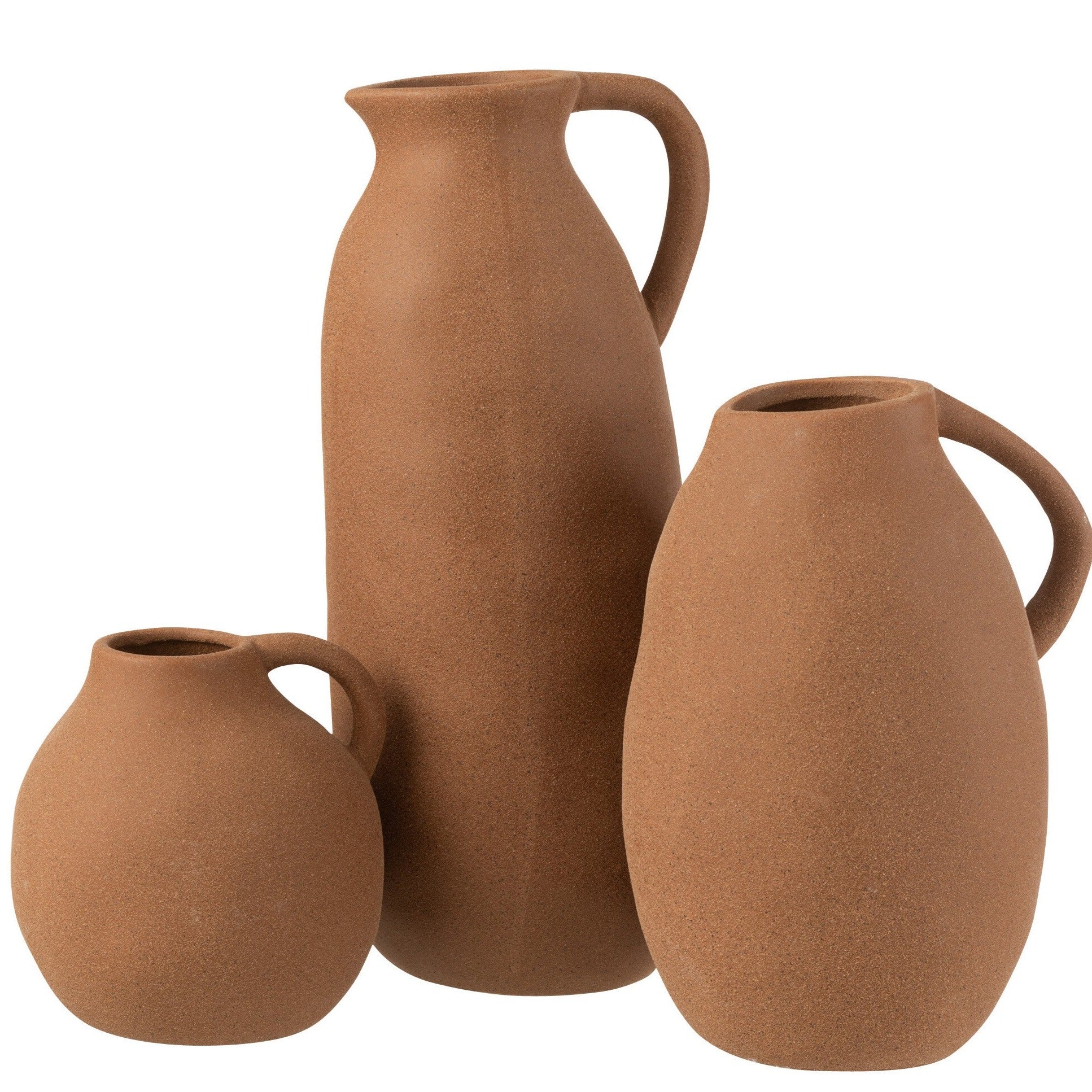 Handgemachte Vase "Toskana" in terrakotta, verschiedene Größen - mahina