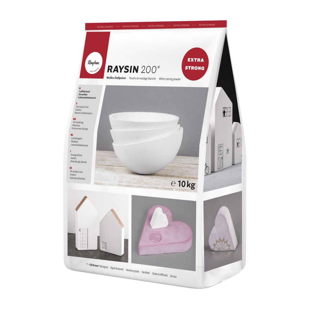 Gießpulver Raysin 200 weiß, Beutel 10kg - mahina