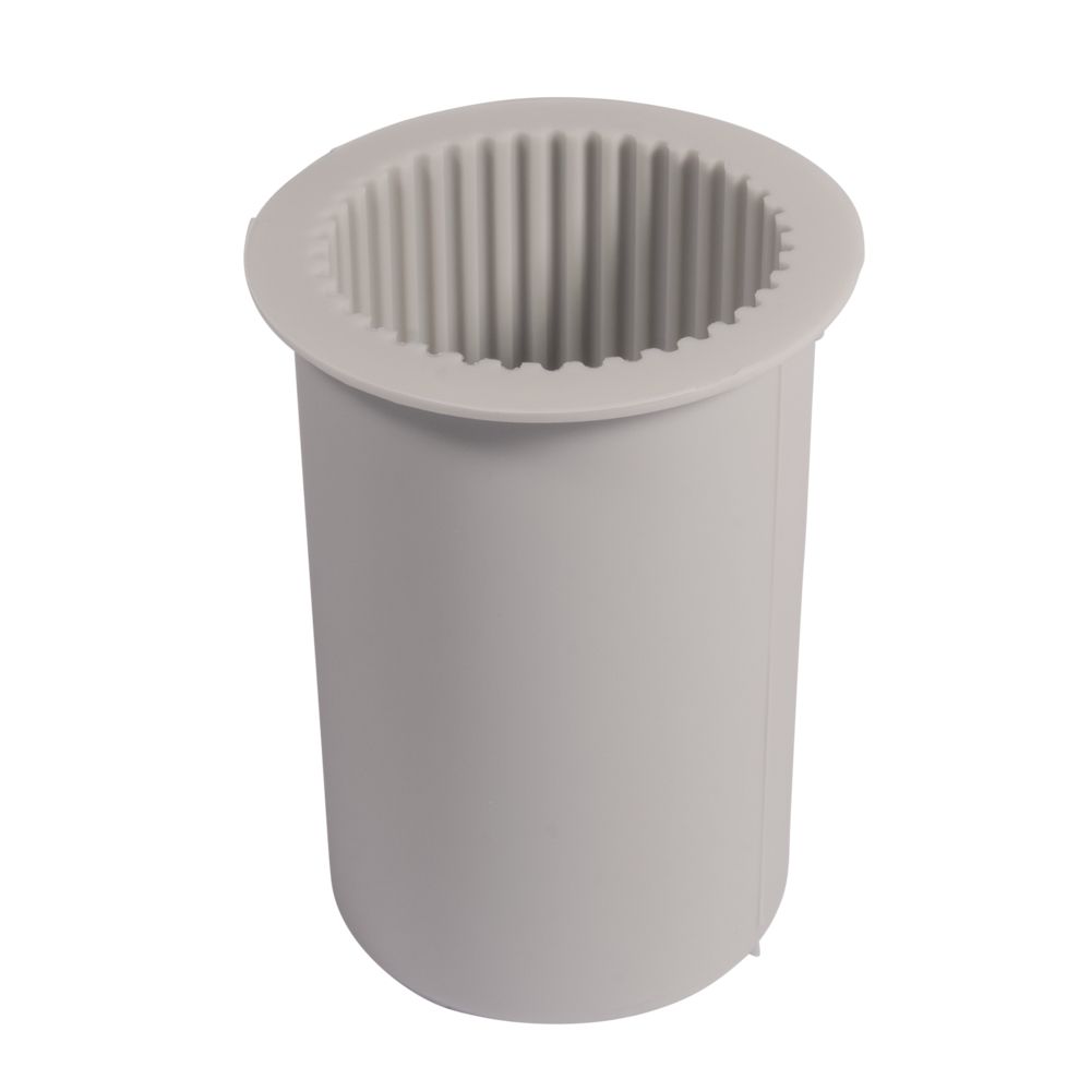 Silikon Gießform Vase Stumpenkerze geriffelt 5x8,7cm - mahina