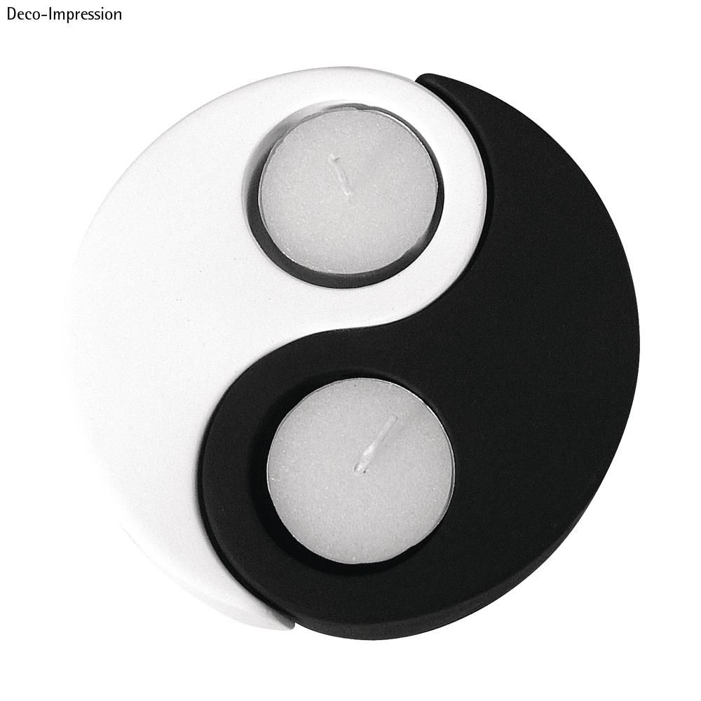 LDPE Gießform Teelichthalter Yin Yang, 12x8cm - mahina