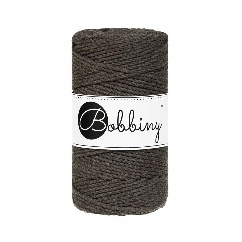 Bobbiny Makramee Garn 3mm 3ply Espresso 100m - MAHINA