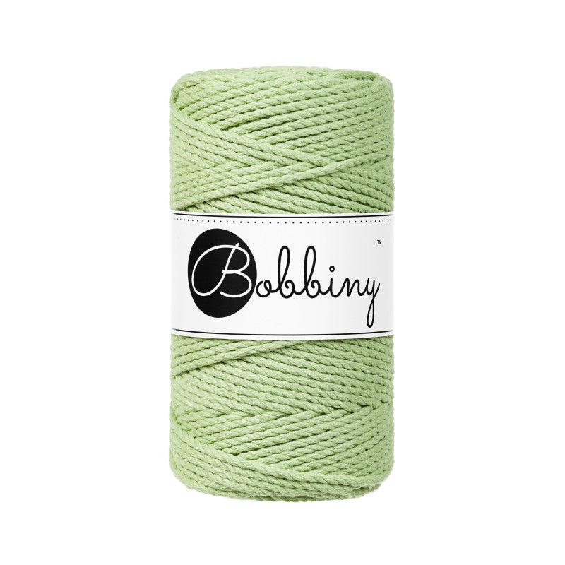 Bobbiny Makramee Garn 3mm 3ply Matcha 100m - MAHINA