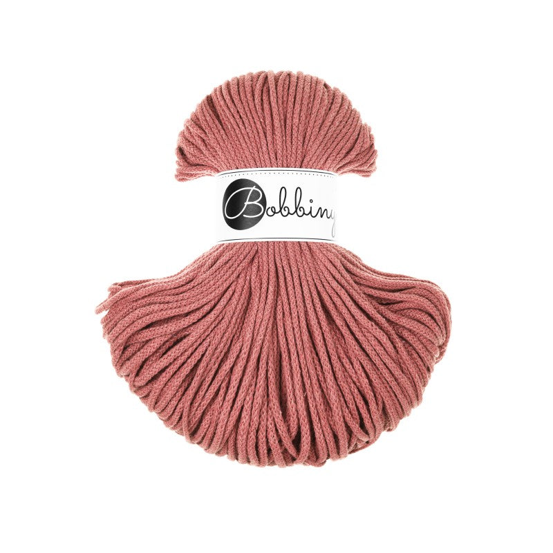 Bobbiny JUNIOR Flechtkordel 3mm geflochten Peony 100m - mahina